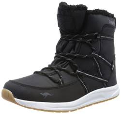 KangaROOS Damen K-WW Leyla RTX Stiefel, Jet Black/dk Silver, 36 EU von KangaROOS