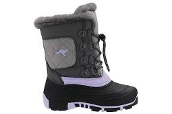 KangaROOS Damen Kanga-Bean Care Schneestiefel, Steel Grey/Lavender, 35 EU von KangaROOS