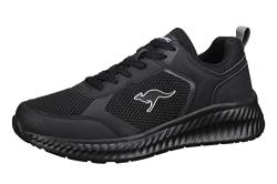 KangaROOS Herren KM-Devo Sneaker, Jet Black/Mono, 41 EU von KangaROOS