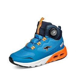 KangaROOS Herren KX-Raptor Hi FX Sneaker, Brilliant Blue/neon orange, 35 EU von KangaROOS