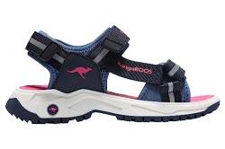 KangaROOS K-AS Elwi Sandale, dk Navy/Daisy pink, 28 EU von KangaROOS