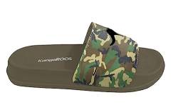 KangaROOS K Kiddo Slides, Khaki/camo, 28 EU von KangaROOS