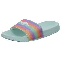 KangaROOS K Shine Slides, Mint/Rainbow, 31 EU von KangaROOS