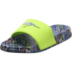 KangaROOS K-Slide Print Sandale, Lime/Soccer, 29 EU von KangaROOS