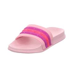 KangaROOS K-Slide Stripe Flache Sandale, Frost pink/Daisy pink, 30 EU von KangaROOS