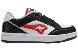 KangaROOS Unisex K-CP Dallas Sneaker, Jet Black/Fiery red, 38 EU von KangaROOS