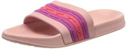 KangaROOS Unisex K-Slide Stripe Flache Sandale, Frost pink/Daisy pink, 37 EU von KangaROOS