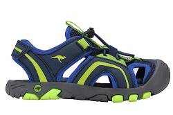 KangaROOS Unisex K-Trek Way Sandale, dk Navy/Lime, 38 EU von KangaROOS