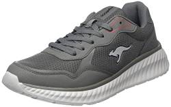 KangaROOS Unisex KM-Lama Sneaker, Steel Grey/red, 41 EU von KangaROOS