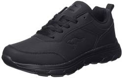 KangaROOS Unisex KN-Pia Sneaker, Jet Black/Mono, 38 EU von KangaROOS