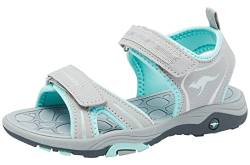 KangaROOS Unisex Kinder K-leni Ancona Sandale, Vapor Grey Mint, 28 EU von KangaROOS