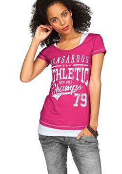 Kangaroos Damen 2er Set T-Shirt + Tanktop (Pink, 32/34) von KangaROOS