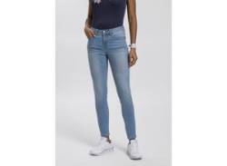 Slim-fit-Jeans KANGAROOS "CROPPED HIGH WAIST SLIM FIT" Gr. 36, N-Gr, blau (light, blue, used) Damen Jeans Röhrenjeans von Kangaroos