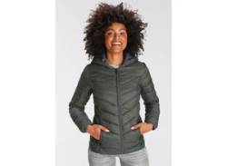 Steppjacke KANGAROOS Gr. 32 (XS), grün (khaki, anthrazit) Damen Jacken Steppjacken von Kangaroos