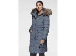 Steppjacke KANGAROOS Gr. 42, blau (graublau (jacke aus nachhaltigem material)) Damen Jacken Lange Bestseller von Kangaroos