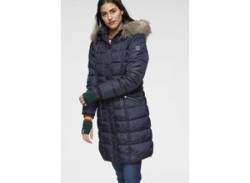 Steppjacke KANGAROOS Gr. 46, blau (blau (jacke aus nachhaltigem material)) Damen Jacken Lange von Kangaroos