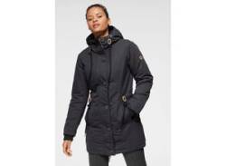 Winterjacke KANGAROOS Gr. 42, blau (marine (winterjacke aus nachhaltigem material)) Damen Jacken Lange von Kangaroos