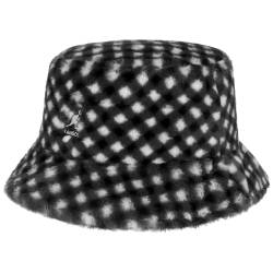 Faux Fur Check Bucket Damenhut by Kangol von Kangol