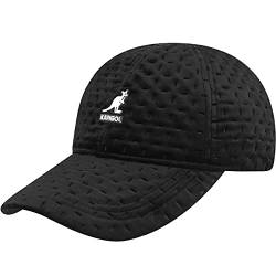 Kangol Dash Quilted Long Bill Cap Basecap Baseballcap Curved Brim (One Size - schwarz) von Kangol