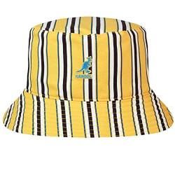 Kangol Double Pattern Bucket Wendehut Baumwollhut Sommerhut Sonnenhut Fischerhut (S (54-55 cm) - gelb) von Kangol