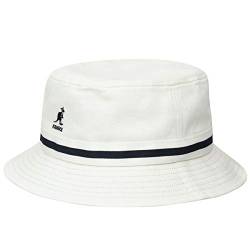 Kangol Herren Stripe Lahinch스트라이프 라인치条纹 條紋拉吋listras Lahinchפס רצועהstreifen Lahinch Schlapphut, Weiß, Large von Kangol