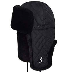 Kangol Quilted Trapper Fellmütze - Schwarz (BK001) - 54-55 cm (S) von Kangol