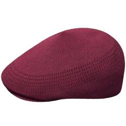 Kangol Tropic 507 Ventair Flatcap Schirmmütze Schiebermütze Sommercap (S (54-55 cm) - Bordeaux) von Kangol