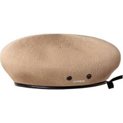 Kangol Tropic Monty Baskenmütze Beret Sommerbaske Damenbaske Herrenbaske (L (58-59 cm) - beige) von Kangol