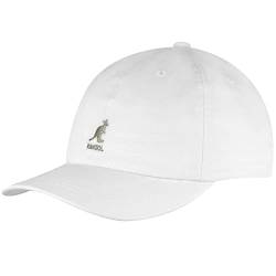 Kangol Unisex Gewaschener Baseball Baseballkappe, Weiß (White Wh), Einheitsgröße von Kangol