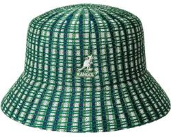 Kangol gestrickter Sommer Bucket Fischerhut Prep Plaid von Kangol