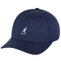 kangol Herren Wool Flexfit Baseball Cap, Blau, Small (Herstellergröße:Small/Medium) von Kangol