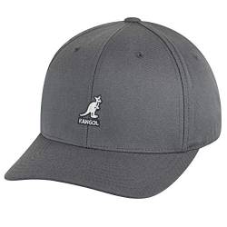kangol Herren Wool Flexfit Baseball Cap, Grau (Dark Flannel), Small (Herstellergröße:Small/Medium) von Kangol