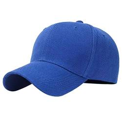 Kangqifen Herren Damen Einfache Einfarbiger Baseball Caps Kappe Mütze mit Klettverschluss Mehrfarbige Optionen Blau von Kangqifen
