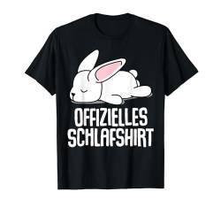 Offizielles Schlafshirt Pyjama Kaninchen Hasen Fun Geschenk T-Shirt von Kaninchen Hase Geschenkidee Langschläfer Faulenzer