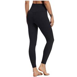 Kanpola Yoga Leggings Damen High Waist Blickdicht Leggins Figurformende Sporthose Yogahose Blickdicht Bauchweg Fitnesshose Fitness Laufhose für Damen Mädchen (Black, XXS) von Kanpola Damen Sweatshirts