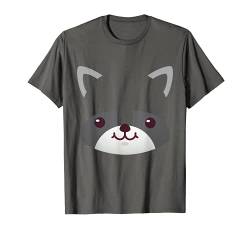 Süßer Waschbär Tier Gesicht Verkleidung Kostüm Karneval T-Shirt von Kanshawaii Costumes