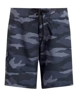 Kanu Surf Damen Marina Solid Stretch Boardshorts, Strand Camo Schwarz, 40 von Kanu Surf