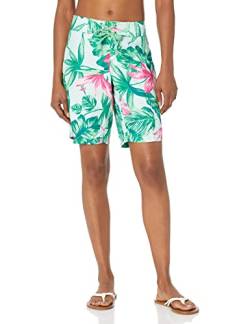 Kanu Surf Damen UPF 50+ Active Printed Swim and Workout Board Short Boardshorts, Hayley Green, 40 von Kanu Surf