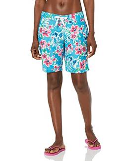 Kanu Surf Damen active Boardshorts, Katya Aqua/Pink, 10 von Kanu Surf