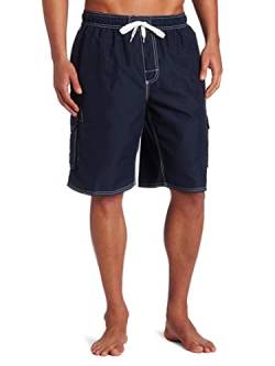 Kanu Surf Herren Barracuda (Normale und erweiterte Größen) Badehose, Navy, Medium von Kanu Surf