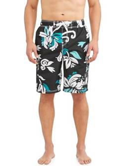 Kanu Surf Herren Barracuda-Bañador para Hombre (Talla Regular Y Ampliada) اللل باراااارا (Normale und erweiterte Größe) Badehose, Oahu Schwarz, M von Kanu Surf