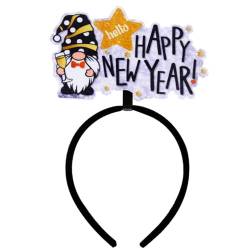 2024 Neujahr Live Broadcast Haarband Frauen Studenten Fotoshootings Haarband Stern Brief Stirnbänder zum Fotografieren Weihnachten Stirnbänder für Erwachsene Weihnachten Stirnbänder für Frauen von Kaohxzklcn