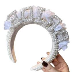 Auffälliges Haarband, Hochzeit, Party, Kopfbedeckung, Verlobung, Abendessen, Haarreif, Feder-Stirnbänder für besondere Anlässe, modisches Haarband von Kaohxzklcn
