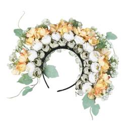 Blumen-Haarbänder, Seidenblumen-Kopfschmuck, elegantes Seidenblumen-Haarband, einzigartige florale Haarnadel für Hochzeiten und Festivals, elegantes Haar-Accessoire von Kaohxzklcn