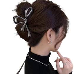 Exquisite Haarspange aus Metall, modische und elegante Haarklammer, stilvolles Winter-Accessoire für Damen, Schleife, Haar-Accessoire von Kaohxzklcn