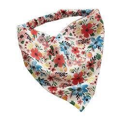 Floral Hair Bandanas Kopftuch Frauen Haarschal Niedliches Blumenmuster Stirnband Vintage Kopfbedeckung Kopftuch für Mädchen Floral Hair Bandanas Kopftuch Kopftuch Kopftuch Stirnbänder für Frauen von Kaohxzklcn