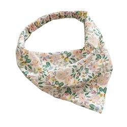 Floral Hair Bandanas Kopftuch Frauen Haarschal Niedliches Blumenmuster Stirnband Vintage Kopfbedeckung Kopftuch für Mädchen Floral Hair Bandanas Kopftuch Kopftuch Kopftuch Stirnbänder für Frauen von Kaohxzklcn