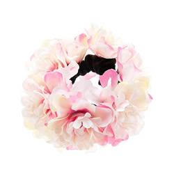 Haargummis mit Rosenblüten für Damen, Pferdeschwanz-Halter, Blumen-Haargummi, Haargummi, elastisches Band, Blumen-Haargummi von Kaohxzklcn