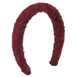 Handgefertigtes geflochtenes Haarband für Damen und Mädchen, geflochtenes Haarband für Camping, Reisen, Haarband zum Fotografieren, breite Krempe von Kaohxzklcn