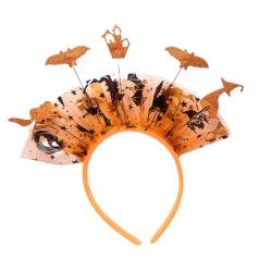 Kaohxzklcn Halloween-Party-Requisiten, Stirnband, für Erwachsene, Kinder, Pailletten, Fledermaus, Stirnreif, Festival, dekorative Haarbänder, Heimdekoration, schwarzer Fledermaus-Haarreif von Kaohxzklcn
